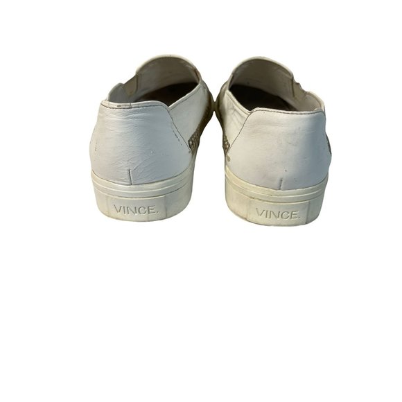 Vince Bates Espadrille Skate Sneakers White Burlap Size 36/6 - Picture 5 of 7